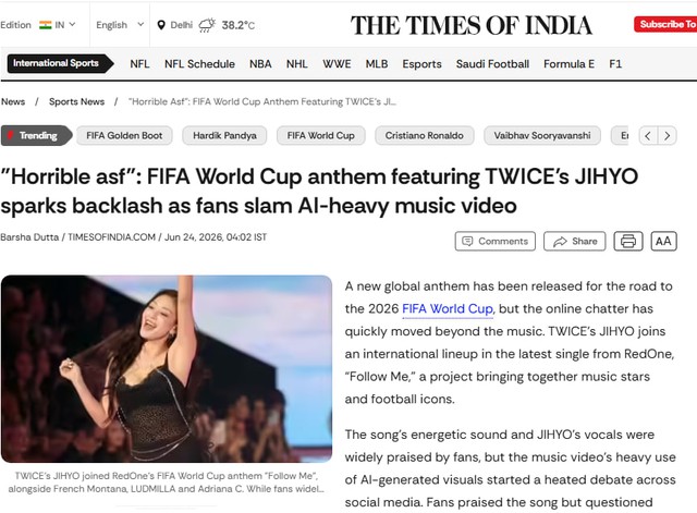 Đối thủ của Lisa (BLACKPINK) bị tố “nhận vơ” hát nhạc World Cup - Ảnh 4.