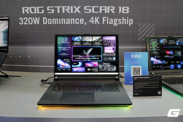Dạo quanh gian h&agrave;ng ASUS ROG tại Computex 2026: Laptop SCAR 18 với m&agrave;n 4K 240Hz, Xbox Ally kỷ niệm 20 năm v&agrave; concept handheld đầy hứa hẹn - Ảnh 2.