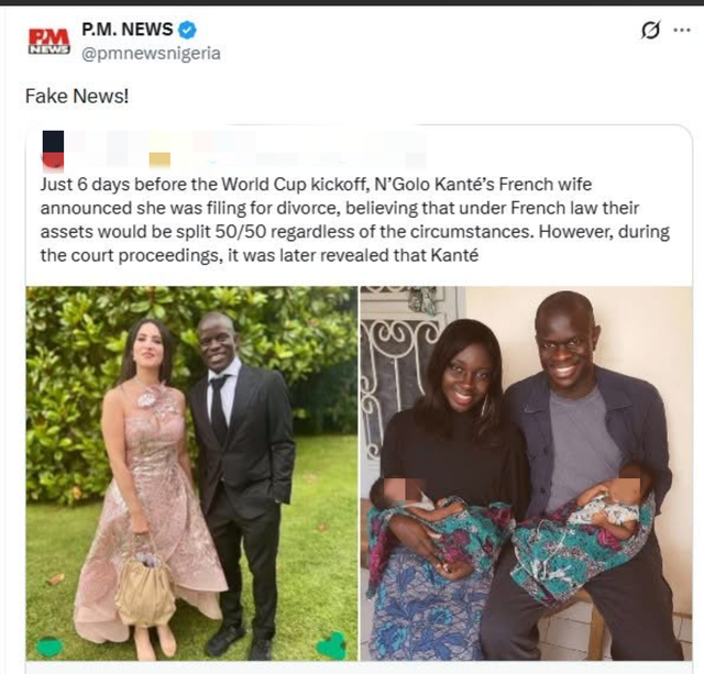 N'Golo Kante bị vợ hơn 17 tuổi bỏ trước thềm World Cup: Thực hư thế nào?- Ảnh 2. N'Golo Kante bị vợ hơn 17 tuổi bỏ trước thềm World Cup: Thực hư thế nào?- Ảnh 2.