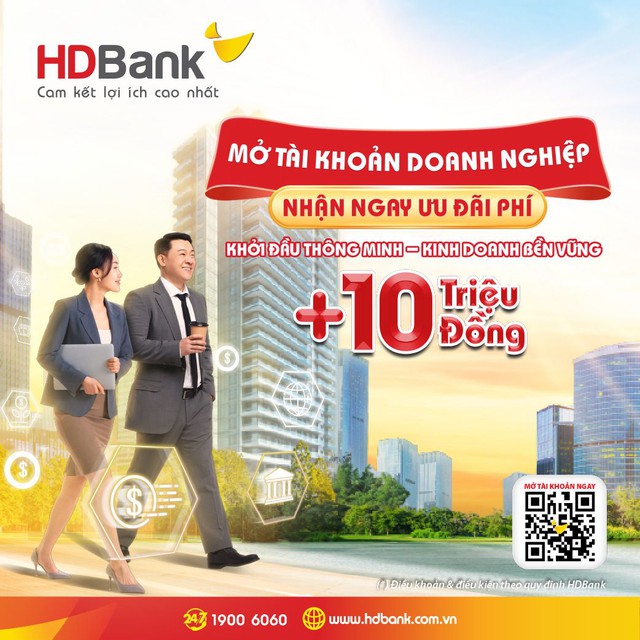 Lãi suất từ 7,2%/năm, HDBank tung loạt ưu đãi lớn cho doanh nghiệp - Ảnh 2.
