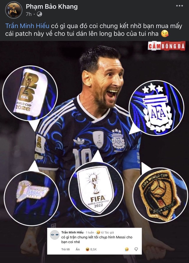 Một sao Việt khóc ròng cả World Cup, đòi "đu" Messi nhưng bị bạn gái tố- Ảnh 3.