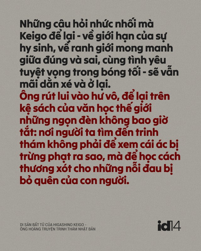 Di sản bất tử của Higashino Keigo - &Ocirc;ng ho&agrave;ng truyện trinh th&aacute;m Nhật Bản - Ảnh 16.