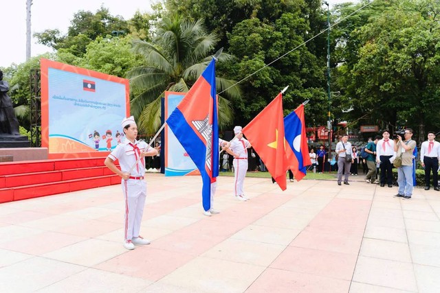 V&ograve;ng tay b&egrave; bạn 2026: Thắt chặt t&igrave;nh hữu nghị thiếu nhi ba nước Việt Nam - L&agrave;o - Campuchia - Ảnh 4.