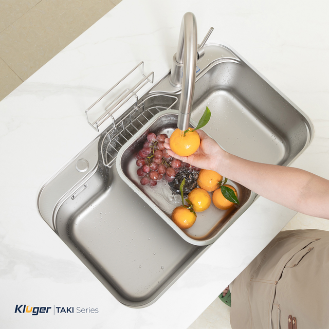 Nâng tầm không gian bếp hiện đại với bộ sưu tập chậu rửa bát 1 hố và vòi rửa cao cấp Kluger - Ảnh 4.