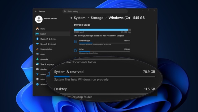 Ngay lúc SSD đắt đỏ vì AI, lỗi Windows 11 lại âm thầm “nuốt” tới 500GB ổ cứng - Ảnh 1.