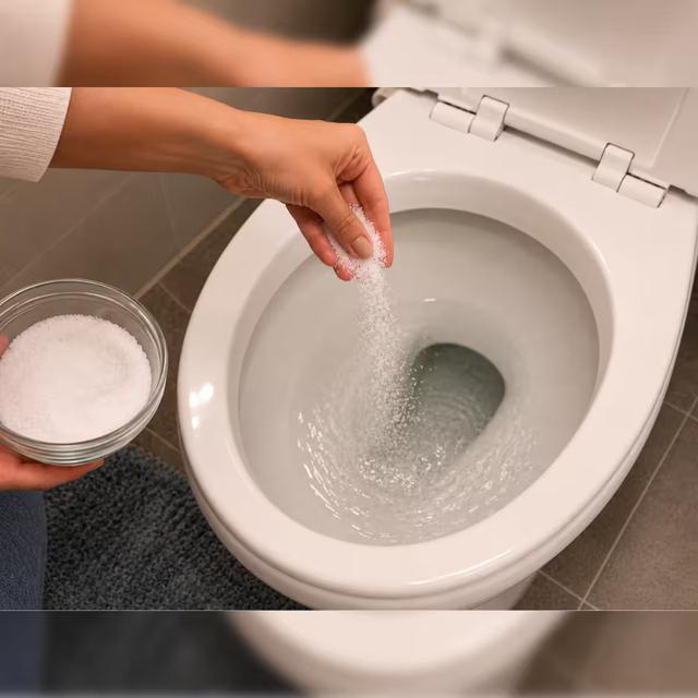V&igrave; sao nhiều người đổ muối v&agrave;o bồn cầu trước khi đi ngủ? S&aacute;ng h&ocirc;m sau mới thấy c&ocirc;ng dụng- Ảnh 1.