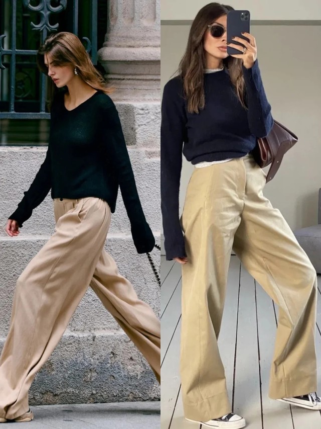 Chiếc quần &ldquo;old money&rdquo; đ&aacute;ng sắm nhất m&ugrave;a thu: Thanh lịch hơn jeans, mềm mại hơn quần đen - Ảnh 7.