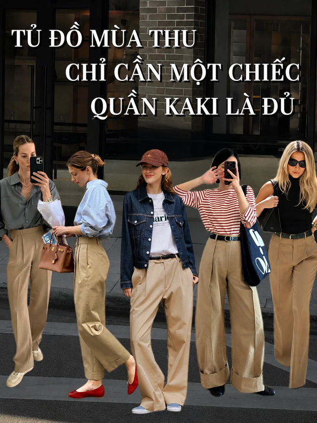 Chiếc quần &ldquo;old money&rdquo; đ&aacute;ng sắm nhất m&ugrave;a thu: Thanh lịch hơn jeans, mềm mại hơn quần đen - Ảnh 1.