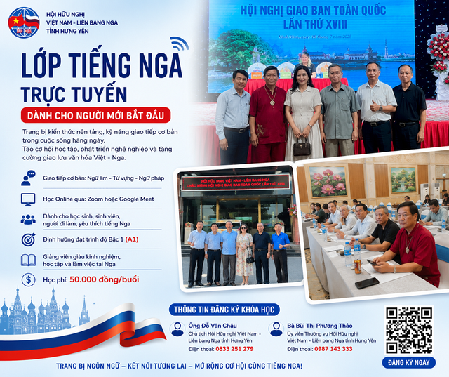 Lớp tiếng nga trực tuyến dành cho người mới bắt đầu - Ảnh 2.