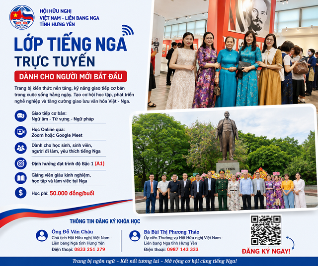 Lớp tiếng nga trực tuyến dành cho người mới bắt đầu - Ảnh 3.