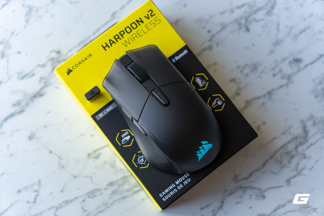 Tr&ecirc;n tay Corsair Harpoon v2 Wireless: Rất nhẹ, &ocirc;m tay, cảm biến 26K DPI linh hoạt trong từng c&uacute; vẩy chuột - Ảnh 10.