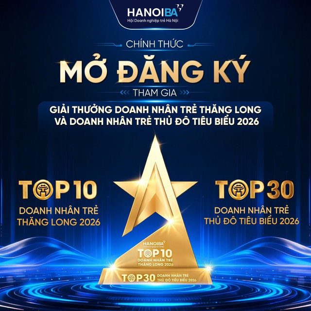 Ph&aacute;t động Giải thưởng Doanh nh&acirc;n trẻ Thăng Long v&agrave; tuy&ecirc;n dương Doanh nh&acirc;n trẻ Thủ đ&ocirc; ti&ecirc;u biểu 2026 - Ảnh 1.