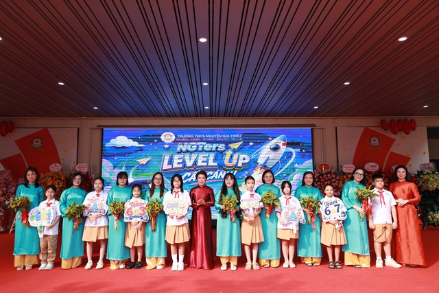 Trường THCS Nguyễn Gia Thiều tổ chức Sự kiện “NGTers Level Up – Cất cánh” chào đón học sinh trở lại trường sau kỳ nghỉ hè - Ảnh 5.
