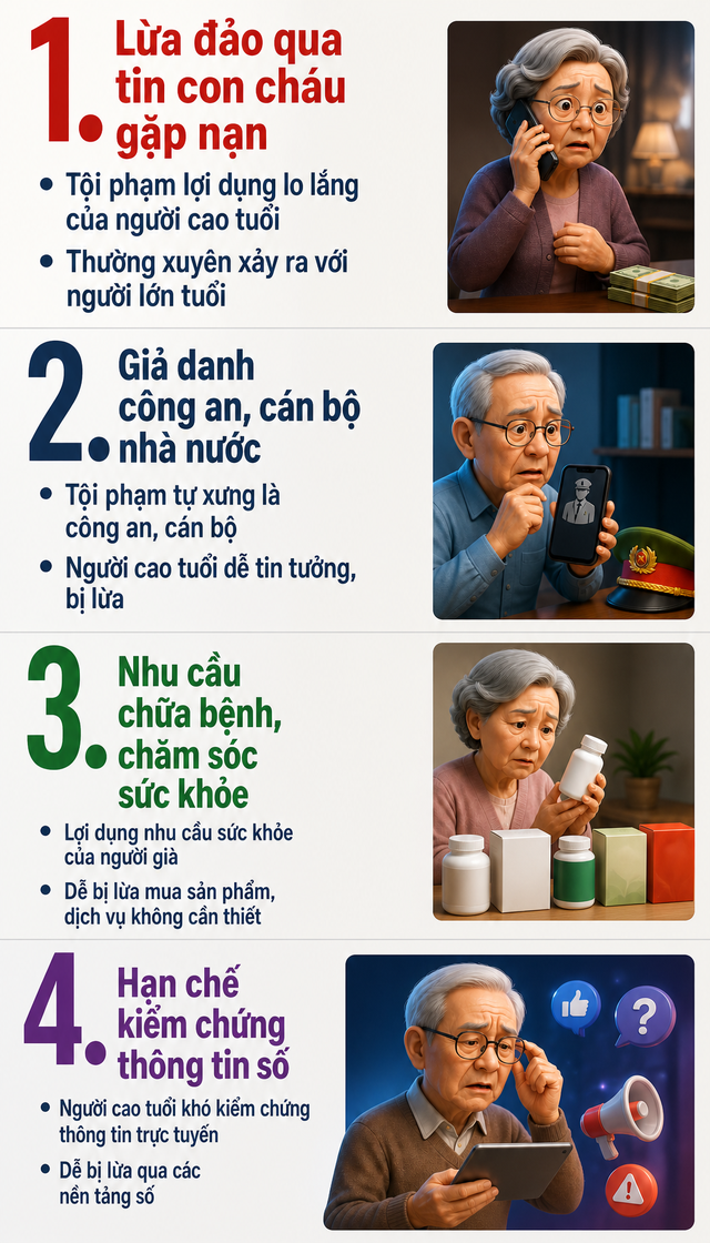 Hơn 15 triệu người cao tuổi chú ý các kiểu lừa đảo thường gặp - Phó Thủ tướng cũng vừa ra chỉ đạo - Ảnh 2.
