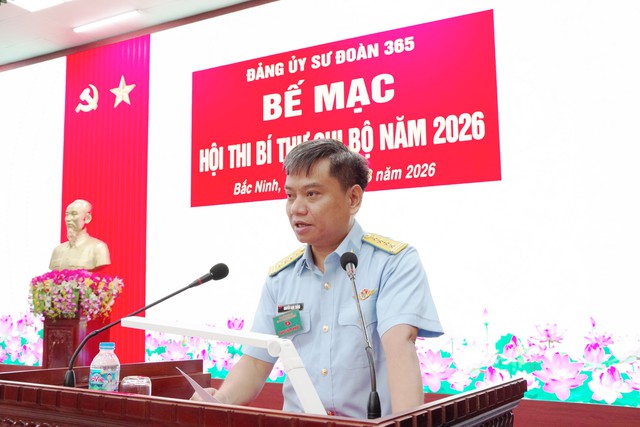 Đảng ủy Sư đo&agrave;n 365 tổ chức Hội thi B&iacute; thư chi bộ năm 2026 - Ảnh 1.