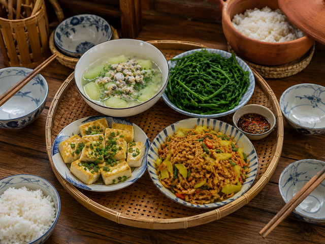 Các con vừa về nghỉ lễ, tôi đãi mâm cơm quê chỉ vài chục nghìn mà chúng nó tấm tắc lạ miệng- Ảnh 1.