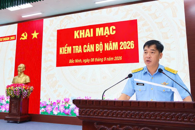 Sư đoàn 365 tổ chức kiểm tra cán bộ năm 2026 - Ảnh 1.