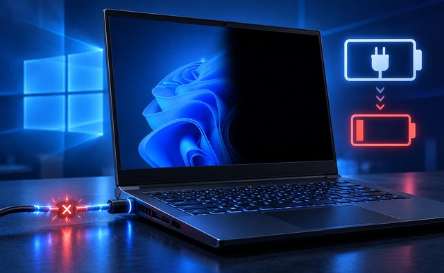 Bản cập nhật Windows 11 khiến laptop tự ngắt sạc dù vẫn cắm điện- Ảnh 1.