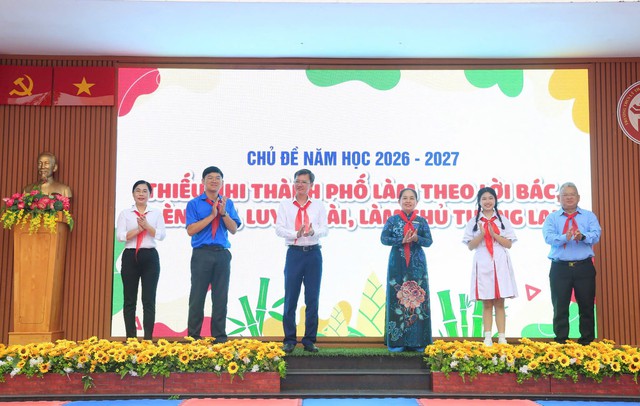 Rộn ràng khí thế Lễ phát động công tác đội năm học 2026 - 2027 tại Tp.Hồ Chí Minh - Ảnh 1.