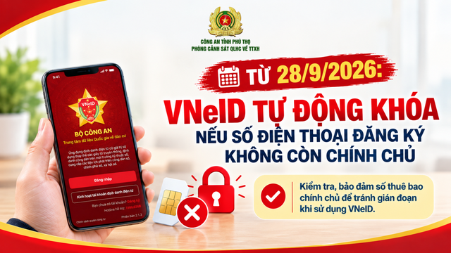 Từ ng&agrave;y 28/9, VNeID tự động kh&oacute;a t&agrave;i khoản định danh điện tử trong trường hợp sau- Ảnh 1.