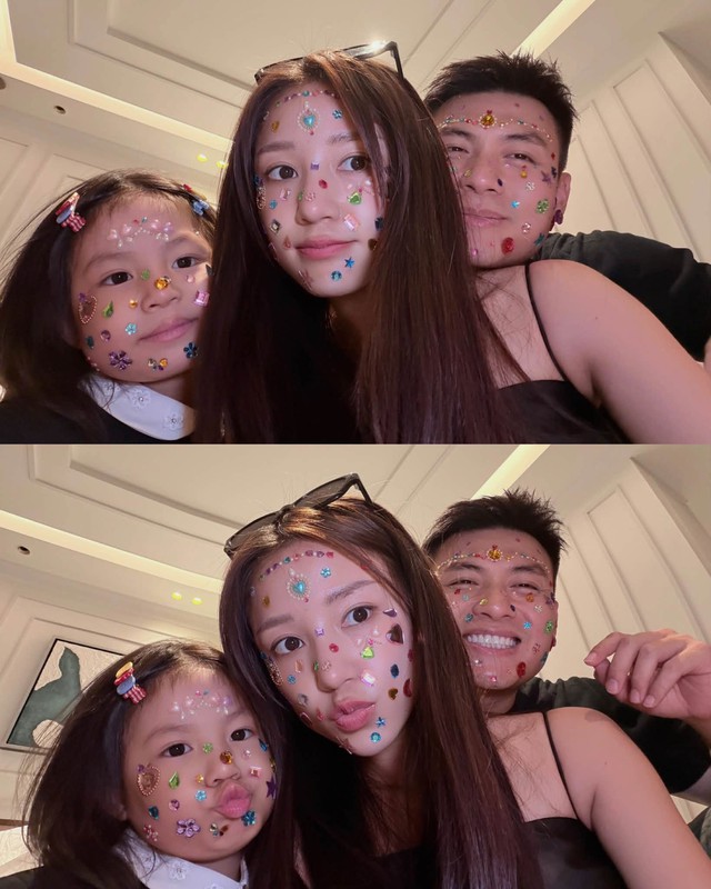 Salim khoe thành quả đu trend cùng Pam: Cả nhà lấp lánh như đi festival, riêng chủ nhân than “ngứa mặt” - Ảnh 4.