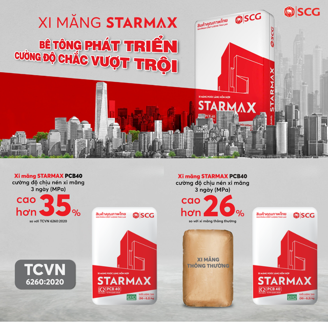Xi măng Starmax: Xi măng đa dụng cho mọi hạng mục c&ocirc;ng tr&igrave;nh - Ảnh 2.