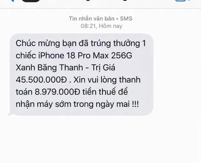Công an cảnh báo đến tất cả người nhận được tin nhắn này - Ảnh 1.
