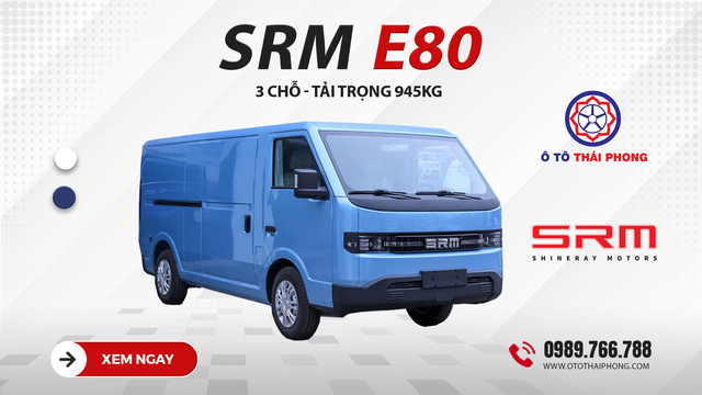 Xe van điện SRM E80 và SRM E60 - Giải pháp vận chuyển xanh cho đô thị hiện đại - Ảnh 3.