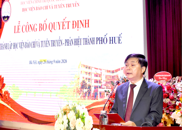 Học viện Báo chí và Tuyên truyền công bố Quyết định thành lập Phân hiệu thành phố Huế - Ảnh 4.