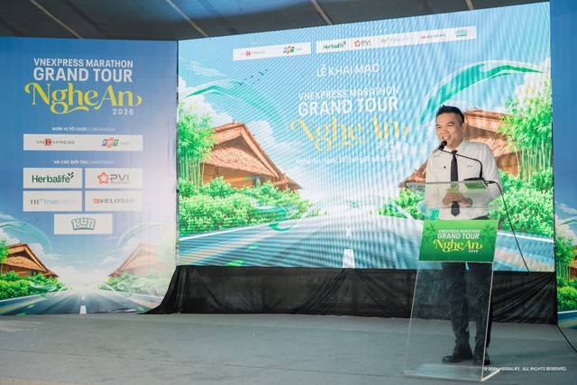 Herbalife Việt Nam tiếp tục phối hợp với VnExpress để khuyến kh&iacute;ch lối sống l&agrave;nh mạnh với tư c&aacute;ch l&agrave; Nh&agrave; t&agrave;i trợ Kim cương cho giải VnExpress Marathon Grand Tour Nghệ An 2026 - Ảnh 1.