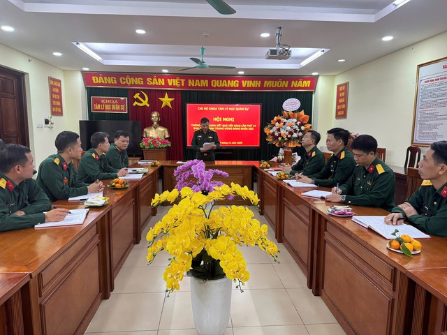 Ph&aacute;t huy truyền thống, Khoa T&acirc;m l&yacute; học Qu&acirc;n sự, Học viện Ch&iacute;nh trị vững bước v&agrave;o kỷ nguy&ecirc;n mới - Ảnh 2.