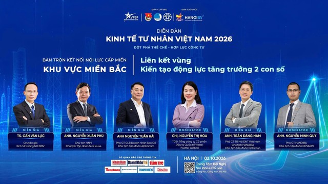 Sắp diễn ra Diễn đàn Kinh tế tư nhân khu vực miền Bắc: “Liên kết vùng – Kiến tạo động lực tăng trưởng 2 con số” - Ảnh 1.