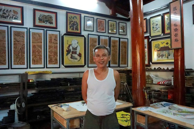 Nghệ nhân Ưu tú Nguyễn Đăng Tâm - Hơn 3 thập kỷ giữ hồn tranh Đông Hồ - Ảnh 3.