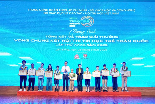 Rạng rỡ trí tuệ trẻ: Thành phố Hồ Chí Minh xuất sắc đạt giải Nhất toàn đoàn Hội thi Tin học trẻ toàn quốc 2026 - Ảnh 5.