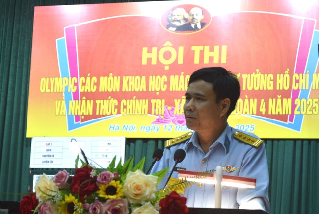 Tiểu đoàn 4, Học viện Phòng không-Không quân sôi nổi Hội thi Olympic các môn khoa học Mác - Lênin, tư tưởng Hồ Chí Minh năm 2025- Ảnh 1.