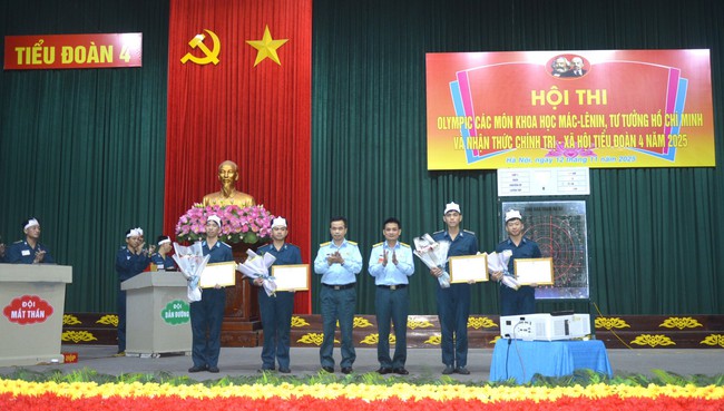 Tiểu đoàn 4, Học viện Phòng không-Không quân sôi nổi Hội thi Olympic các môn khoa học Mác - Lênin, tư tưởng Hồ Chí Minh năm 2025- Ảnh 2.