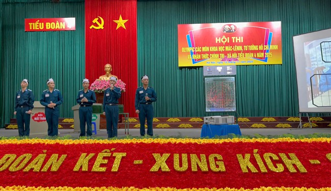 Tiểu đoàn 4, Học viện Phòng không-Không quân sôi nổi Hội thi Olympic các môn khoa học Mác - Lênin, tư tưởng Hồ Chí Minh năm 2025- Ảnh 3.