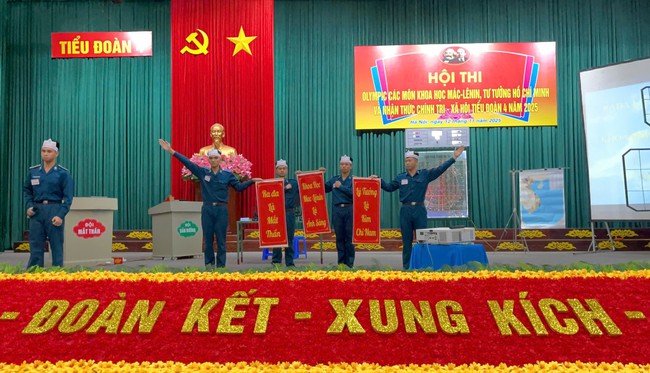 Tiểu đoàn 4, Học viện Phòng không-Không quân sôi nổi Hội thi Olympic các môn khoa học Mác - Lênin, tư tưởng Hồ Chí Minh năm 2025- Ảnh 6.