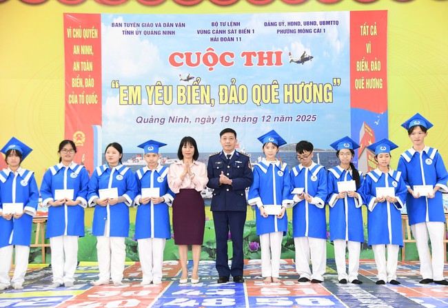 Hải đo&agrave;n 11, tổ chức cuộc thi &ldquo;Em y&ecirc;u biển đảo qu&ecirc; hương&rdquo; tại phường M&oacute;ng C&aacute;i (Quảng Ninh)- Ảnh 2.