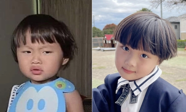 Giật mình với hình ảnh gần đây của bé lich bong da truc tiep nhà Quỳnh Trần JP: Cậu cả lớn nhanh quá mà quả đầu nấm thì nhất quyết không đổi!- Ảnh 1.