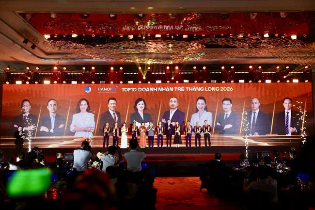 Lễ trao Giải thưởng Doanh nh&acirc;n trẻ Thăng Long v&agrave; Doanh nh&acirc;n trẻ Thủ đ&ocirc; ti&ecirc;u biểu 2026- Ảnh 1.