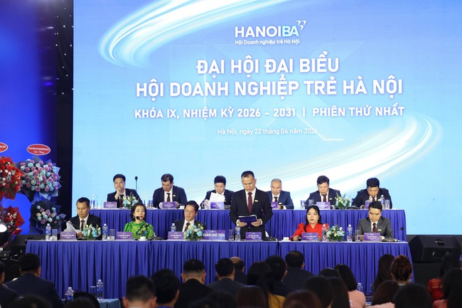 Đại hội hội doanh nghiệp trẻ H&agrave; Nội kh&oacute;a IX phi&ecirc;n thứ nhất- Ảnh 1.