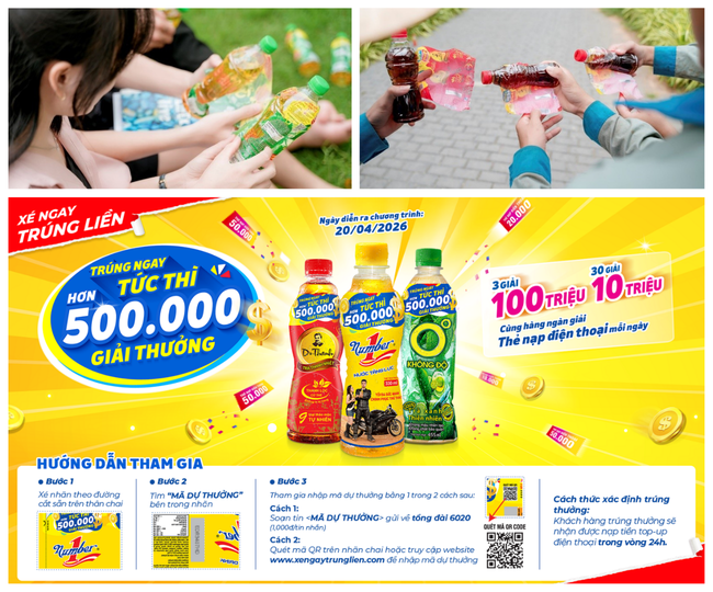Nữ c&ocirc;ng nh&acirc;n bất ngờ tr&uacute;ng 100 triệu đồng từ chai Number 1 quen thuộc sau nhiều năm gắn b&oacute;- Ảnh 4.