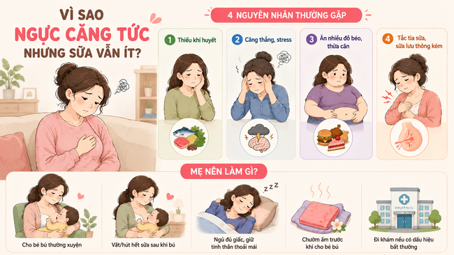 V&igrave; sao nhiều mẹ ngực l&uacute;c n&agrave;o cũng căng tức nhưng vẫn kh&ocirc;ng c&oacute; nhiều sữa cho con b&uacute;?- Ảnh 2.