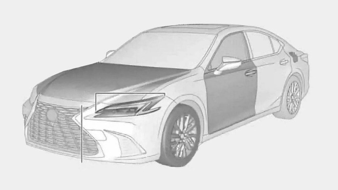 Lộ thông tin Lexus ES 2025: Lưới tản nhiệt và đèn pha mới, thêm màn hình 14 inch, giảm nút bấm vật lý, động cơ giữ nguyên, ra mắt đầu năm sau- Ảnh 7.