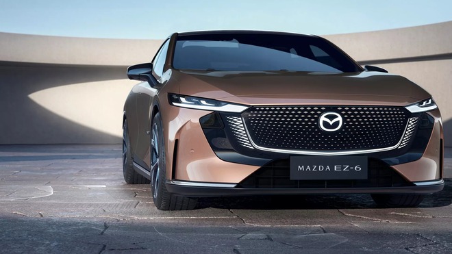 Mazda EZ-6 nếu về Việt Nam trông sẽ thế này: Thêm cánh gió, mâm tối màu, bản động cơ giống Kicks chạy được 1.000km- Ảnh 6. Mazda EZ-6 nếu về Việt Nam trông sẽ thế này: Thêm cánh gió, mâm tối màu, bản động cơ giống Kicks chạy được 1.000km- Ảnh 6.