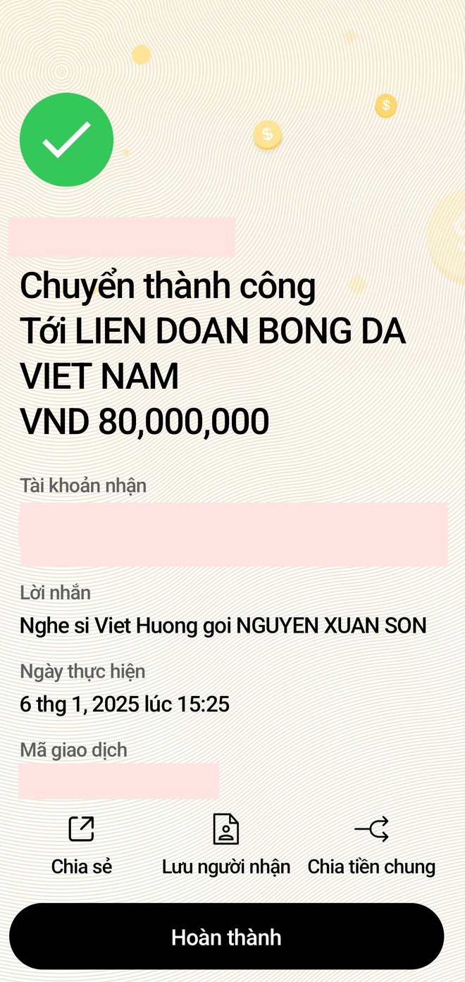 Sao Vbiz chuyển 80 triệu đồng và kêu gọi làm 1 việc đặc biệt cho cầu thủ Nguyễn Xuân Son sau chấn thương- Ảnh 1.