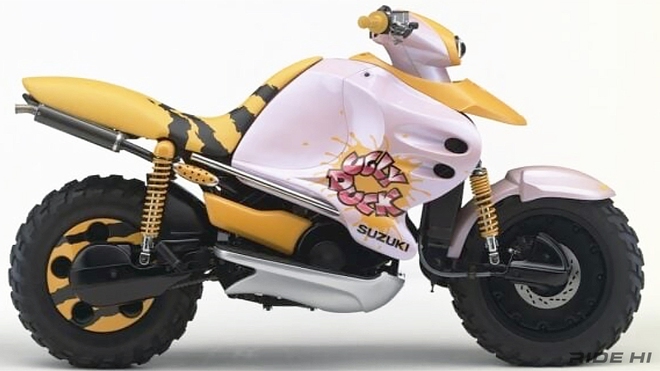 Hơn 30 năm trước Suzuki đã từng làm ra những chiếc xe máy 'siêu nhân' dẫn động hai cầu như ô tô- Ảnh 7. Hơn 30 năm trước Suzuki đã từng làm ra những chiếc xe máy 'siêu nhân' dẫn động hai cầu như ô tô- Ảnh 7.