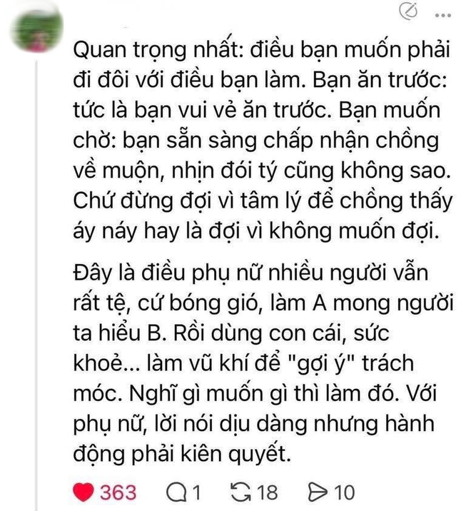 Bà mẹ kể chuyện thương con vì đợi cơm đến 10h tối mà bố không về gây tranh cãi: Hãy dạy con chủ động trong cảm xúc, đừng chờ đợi sự thương hại!- Ảnh 3.