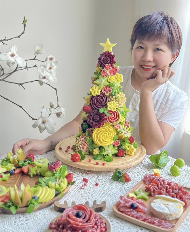 Tiệc Noel từ rau củ quả xanh tươi, m&aacute;t l&agrave;nh của mẹ bỉm khiến c&aacute;c con m&ecirc; kh&ocirc;ng lối tho&aacute;t- Ảnh 2.